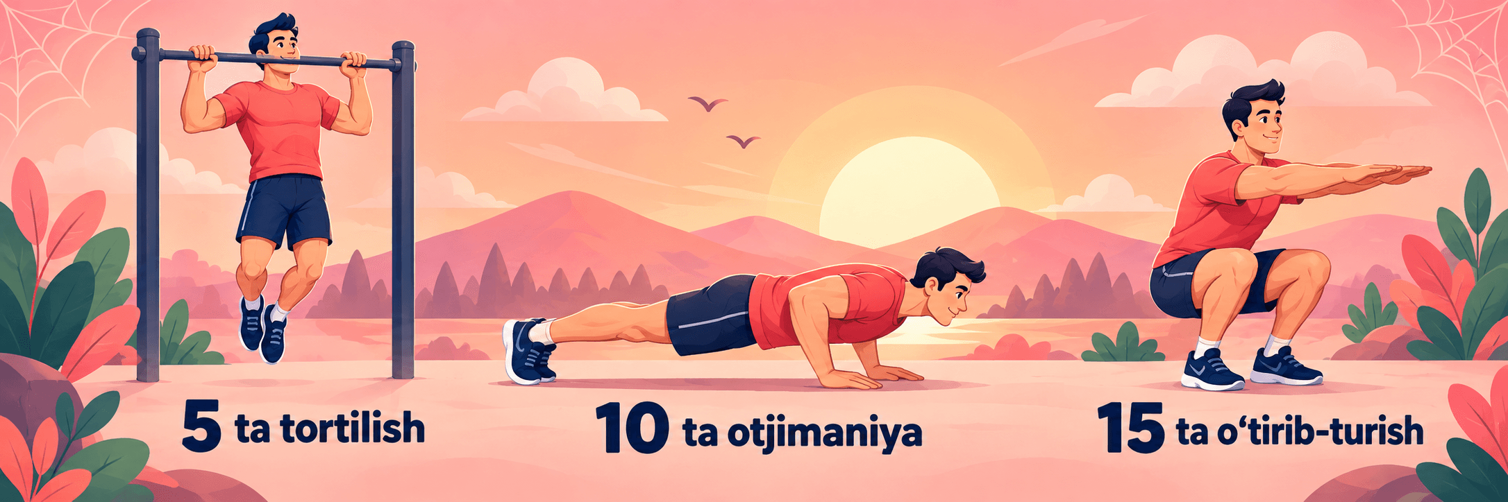 O'rgimchak klubi mashqlari